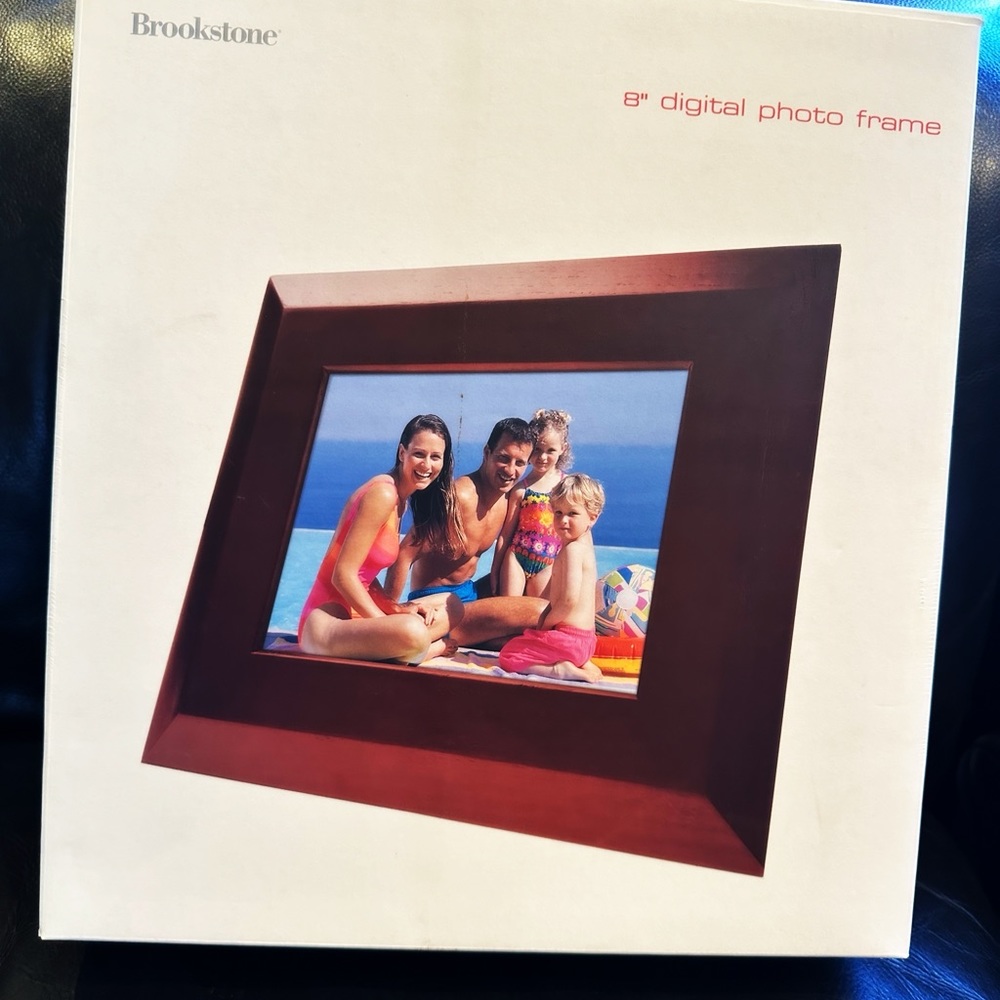 New Brookstone 8” Digital Photo Frame.